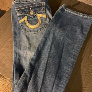 True religion straight leg size 28 jeans